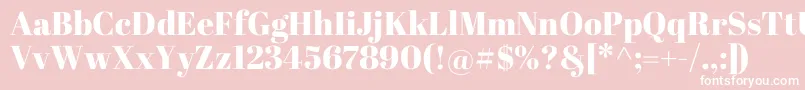 AbrilfatfaceRegular Font – White Fonts on Pink Background