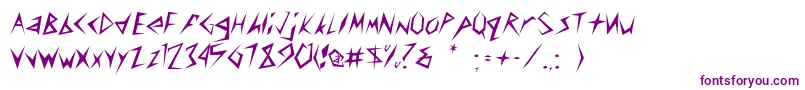 Munsyfont Font – Purple Fonts on White Background