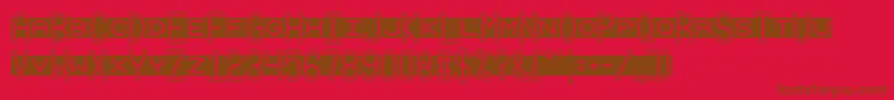 Шрифт Grudge2Brk – коричневые шрифты на красном фоне