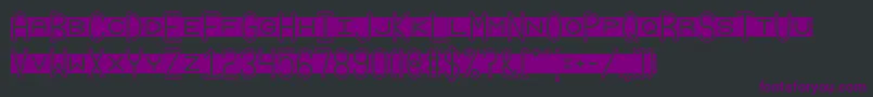 Grudge2Brk Font – Purple Fonts on Black Background