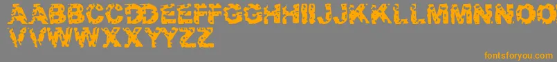 TargetPractice Font – Orange Fonts on Gray Background