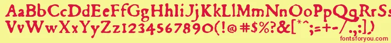 More about Du Font Du Font – Red Fonts on Yellow Background