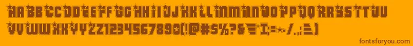 Armyrangersacad Font – Brown Fonts on Orange Background