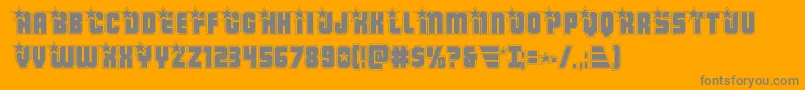 Armyrangersacad Font – Gray Fonts on Orange Background