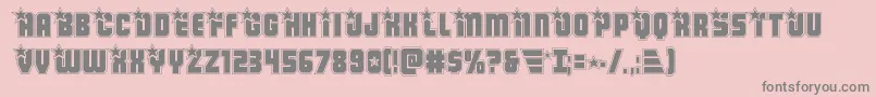 Armyrangersacad Font – Gray Fonts on Pink Background