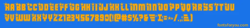 Armyrangersacad Font – Orange Fonts on Blue Background