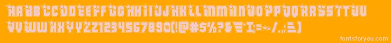 Armyrangersacad Font – Pink Fonts on Orange Background