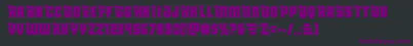 Armyrangersacad Font – Purple Fonts on Black Background