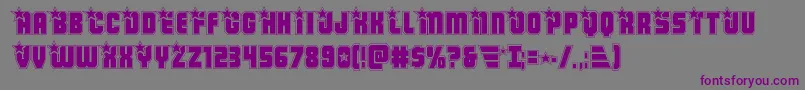 Armyrangersacad Font – Purple Fonts on Gray Background