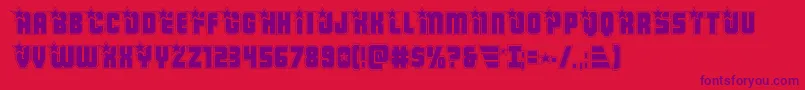 Armyrangersacad Font – Purple Fonts on Red Background