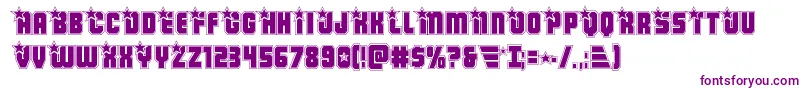 Armyrangersacad Font – Purple Fonts on White Background