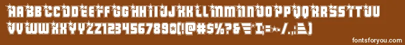 Armyrangersacad Font – White Fonts on Brown Background