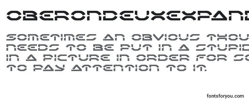 Oberondeuxexpand Font