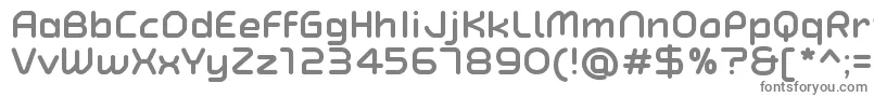 TypoAngularRoundedBoldDemo-fontti – harmaat kirjasimet valkoisella taustalla