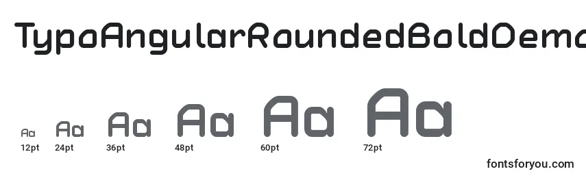 TypoAngularRoundedBoldDemo Font Sizes