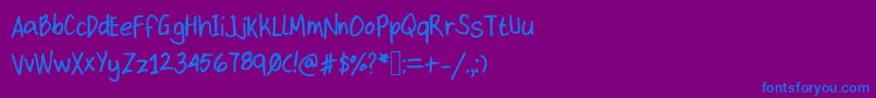 More about Kittype Font Kittype Font – Blue Fonts on Purple Background