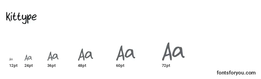 Kittype Font Sizes