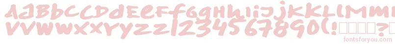 Skitsermarker Font – Pink Fonts on White Background