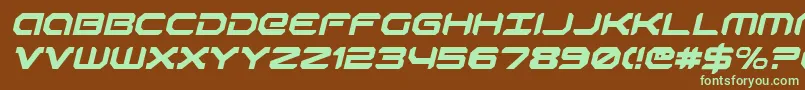 Robotauri Font – Green Fonts on Brown Background