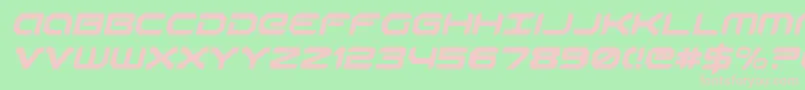 Robotauri Font – Pink Fonts on Green Background