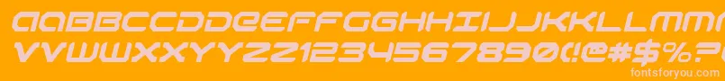 Robotauri Font – Pink Fonts on Orange Background