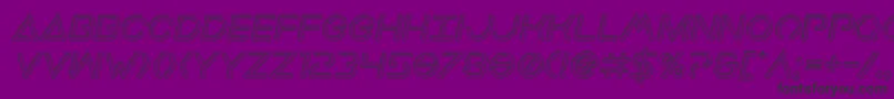 Earthorbiterengravedital-fontti – mustat fontit violetilla taustalla
