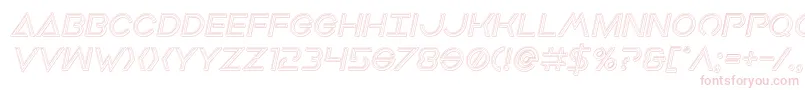 Earthorbiterengravedital Font – Pink Fonts on White Background