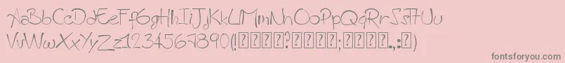 En savoir plus sur la police AHandmadeFont Police AHandmadeFont – polices grises sur fond rose