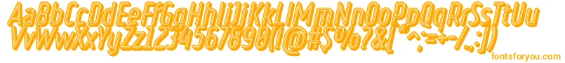 Шрифт RulerVolumeNeon – оранжевые шрифты