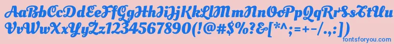 fuente OleoscriptswashcapsBold – Fuentes Azules Sobre Fondo Rosa