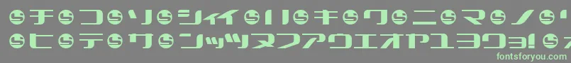 Summercampka-Schriftart – Grüne Schriften auf grauem Hintergrund