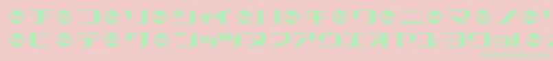 Шрифт Summercampka – зелёные шрифты на розовом фоне
