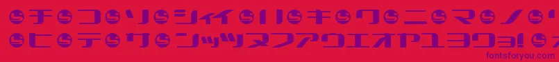Summercampka Font – Purple Fonts on Red Background