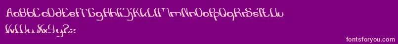 SurfingAndPlay Font – Pink Fonts on Purple Background