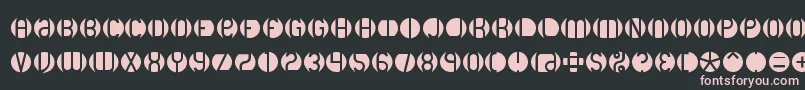 DbLayer2Brk Font – Pink Fonts on Black Background