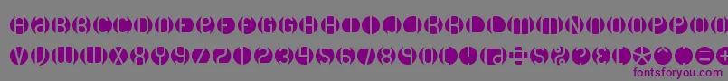 DbLayer2Brk Font – Purple Fonts on Gray Background