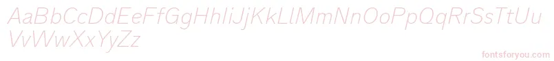 Analogue36thinoblique Font – Pink Fonts
