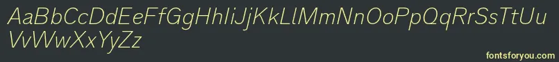 Más sobre la fuente Analogue36thinoblique fuente Analogue36thinoblique – Fuentes Amarillas Sobre Fondo Negro