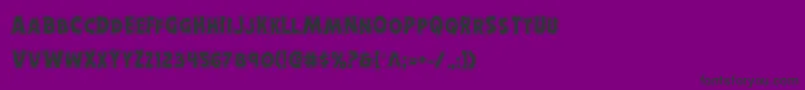 Horroweenacad Font – Black Fonts on Purple Background