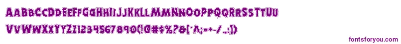 Horroweenacad Font – Purple Fonts on White Background