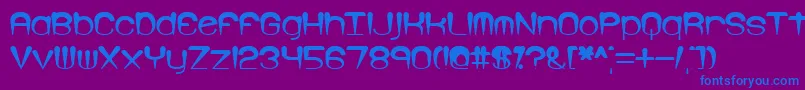 Larkspur Font – Blue Fonts on Purple Background