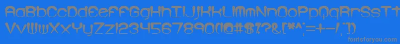 Larkspur Font – Gray Fonts on Blue Background