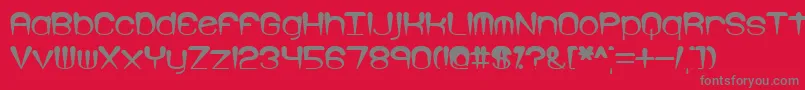 Larkspur Font – Gray Fonts on Red Background