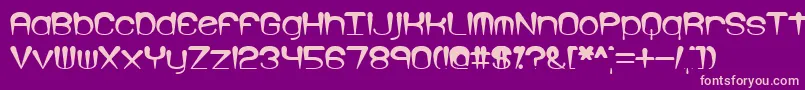 Larkspur Font – Pink Fonts on Purple Background