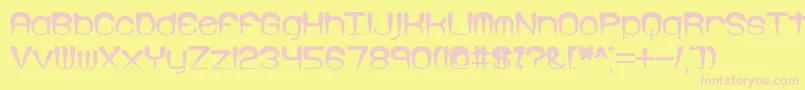 Larkspur Font – Pink Fonts on Yellow Background