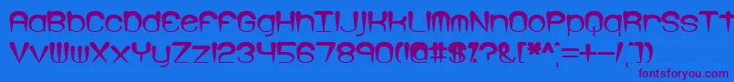 Larkspur Font – Purple Fonts on Blue Background