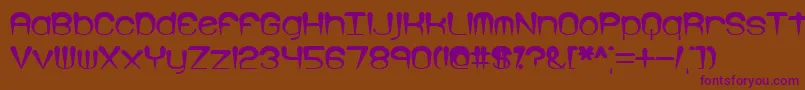 Larkspur Font – Purple Fonts on Brown Background