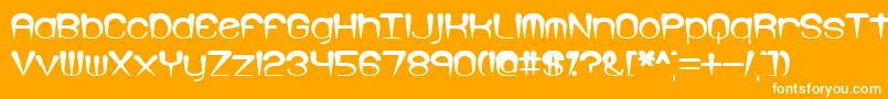 Larkspur Font – White Fonts on Orange Background