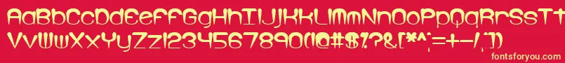 Larkspur Font – Yellow Fonts on Red Background