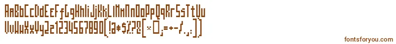 Шрифт Mosatt – коричневые шрифты на белом фоне